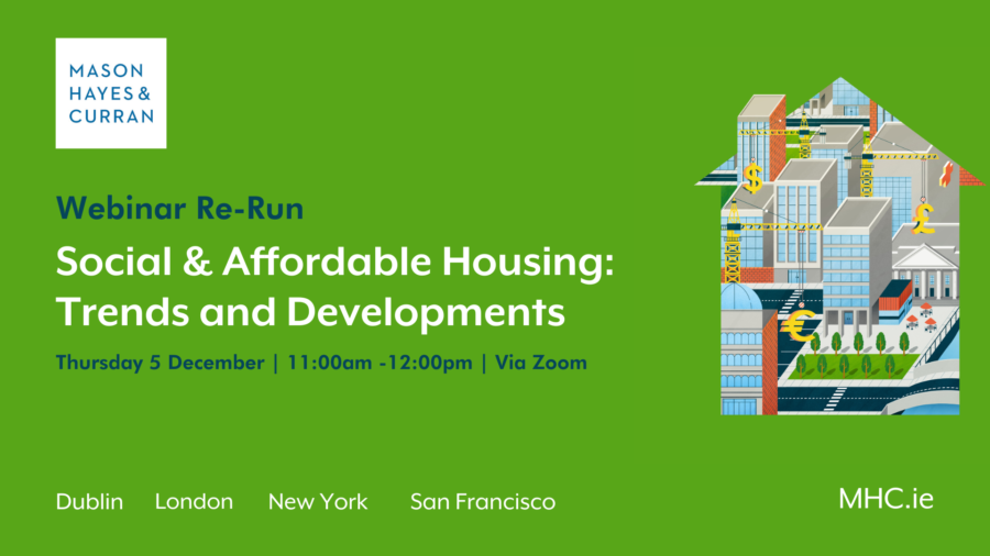 Webinar: Social & Affordable Housing: Trends and Developments