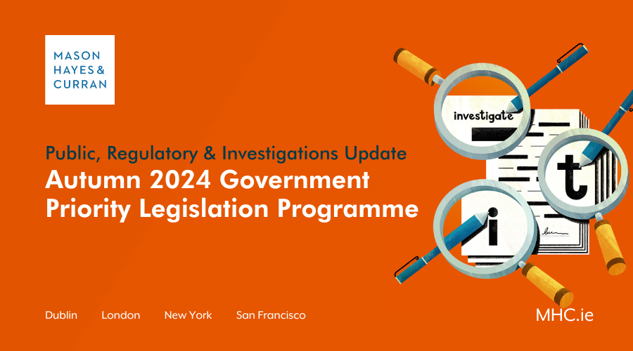 Autumn 2024 Government Priority Legislation Programme