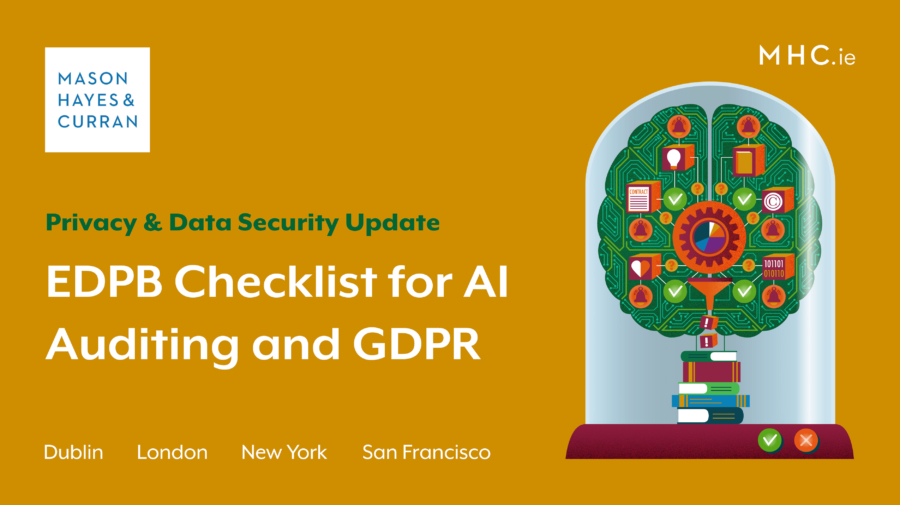 EDPB Checklist for AI Auditing and GDPR