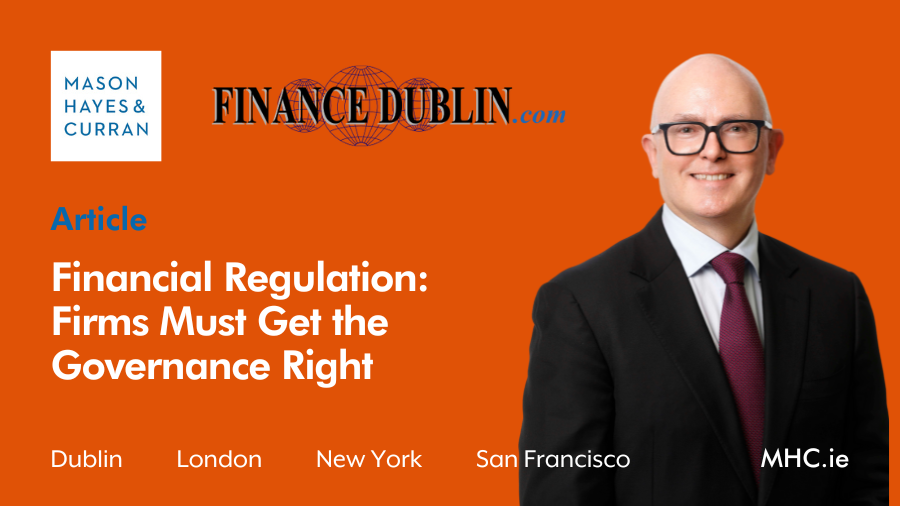 Financial Regulation: Firms Must Get the Governance Right