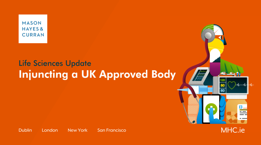 Injuncting a UK Approved Body